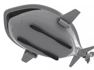 Conceito futurista de dirig&iacute;vel Modelo 3D