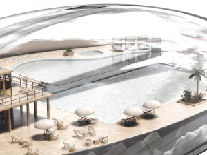 Conceito futurista de dirig&iacute;vel Modelo 3D