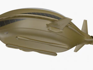 Conceito futurista de dirig&iacute;vel Modelo 3D