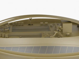 Conceito futurista de dirig&iacute;vel Modelo 3D