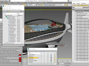 Futuristic Airship Concept Modelo 3D