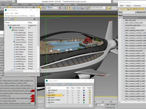 Conceito futurista de dirig&iacute;vel Modelo 3D