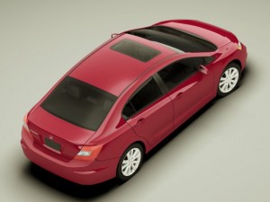 honda civic sedan 2012 3D Model