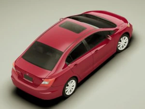 honda civic sedan 2012 3D Model