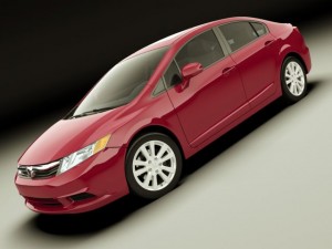 honda civic sedan 2012 3D Model