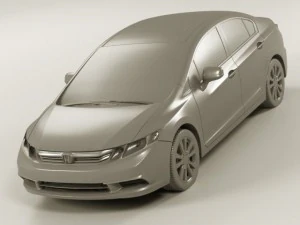 honda civic sedan 2012 3D Model