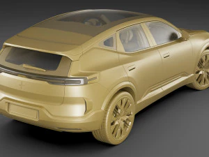 Polestar 3 2024 3D Model