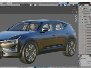 Polestar 3 2024 3D-Modell