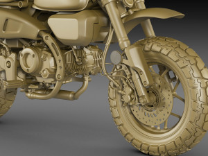 Honda Monkey 125 2023 3D 모델