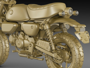 Honda Monkey 125 2023 3D 모델