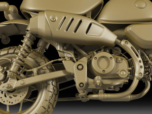 Honda Monkey 125 2023 3D 모델