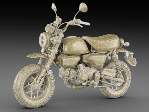 Honda Monkey 125 2023 3D 모델