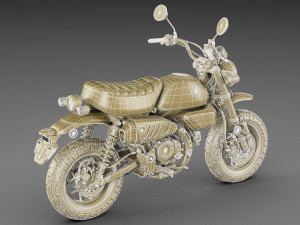 Honda Monkey 125 2023 3D 모델