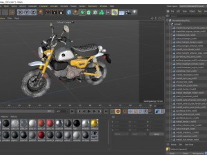 Honda Monkey 125 2023 3D 모델