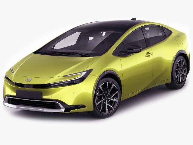 Toyota Prius 2024 3Dモデル .c4d .max .obj .3ds .fbx .stl .blend 