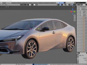 Toyota Prius 2024 3D Model