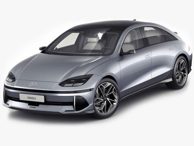 Hyundai Ioniq 6 3D Model .c4d .max .obj .3ds .fbx .stl .blend 