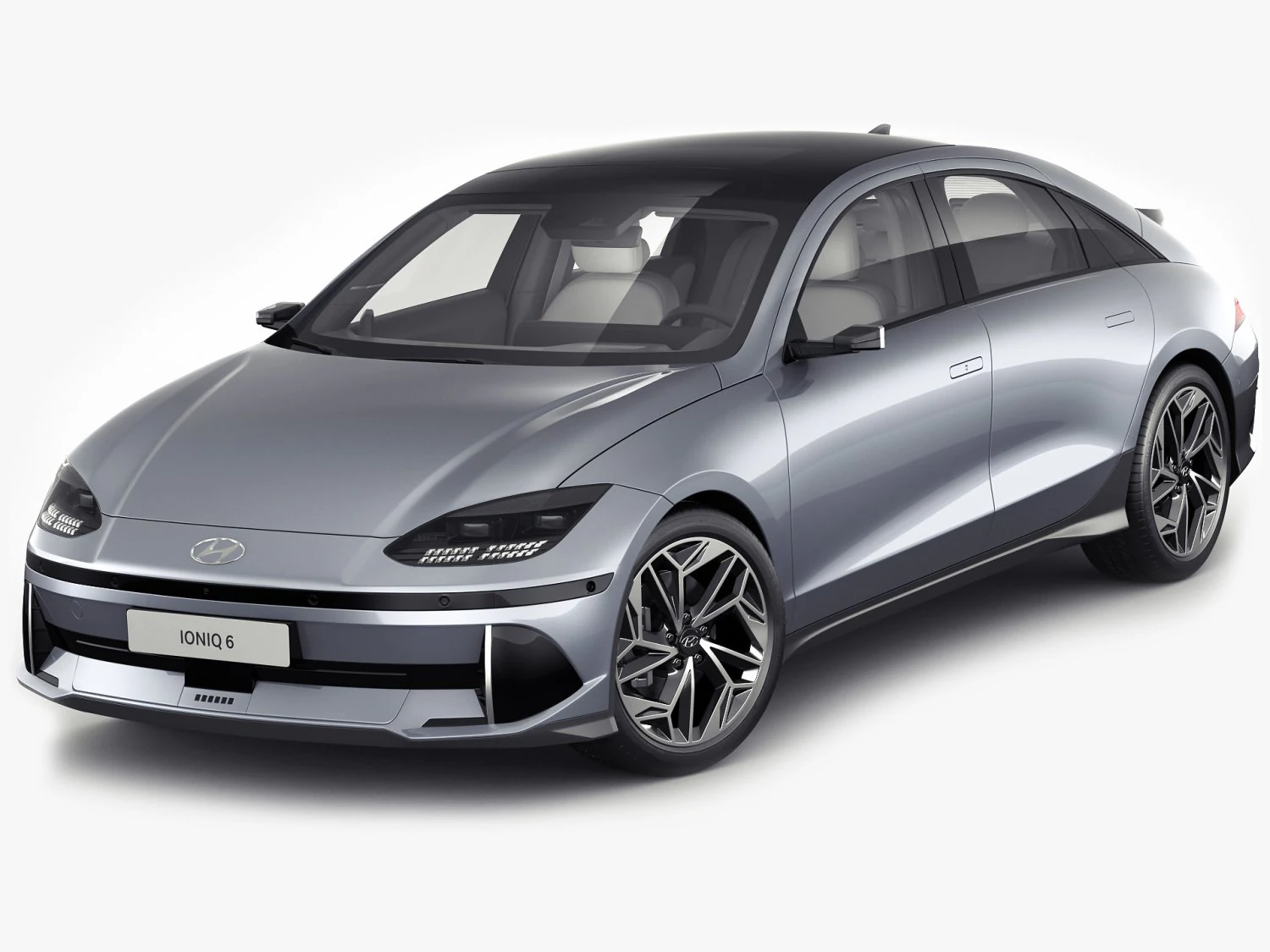 Hyundai Ioniq 6 3D Model .c4d .max .obj .3ds .fbx .stl .blend 
