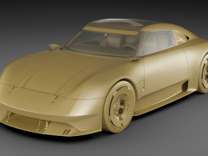 Porsche 357 Vision Concept 2023 3D Модель