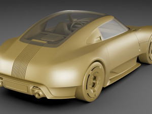Porsche 357 Vision Concept 2023 3D Модель