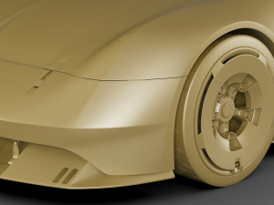 Porsche 357 Vision Concept 2023 3D Модель