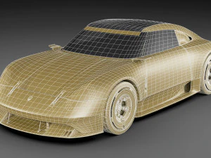 Porsche 357 Vision Concept 2023 3D Model
