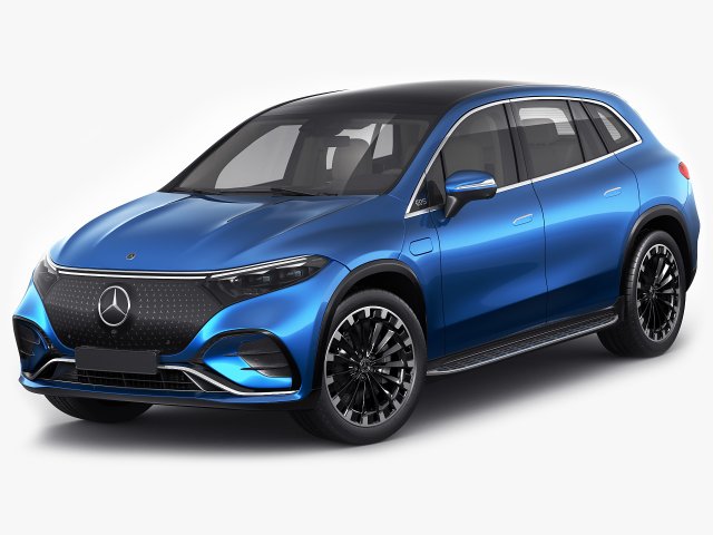 Mercedes EQS SUV 2023 3D 모델 .c4d .max .obj .3ds .fbx .stl .blend 