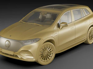 Mercedes EQS SUV 2023 3D Модель