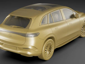 Mercedes EQS SUV 2023 3D Модель