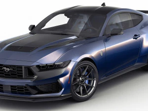 Mustang Fastback Dark Horse 2024 3D Model