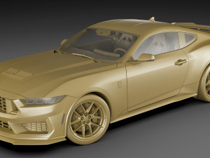 Mustang Fastback Dark Horse 2024 3D 모델