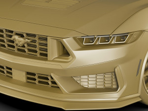 Mustang Fastback Dark Horse 2024 3D 모델