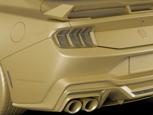 Mustang Fastback Dark Horse 2024 3D Model
