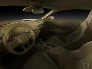 Mustang Fastback Dark Horse 2024 3D Model