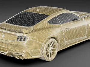 Mustang Fastback Dark Horse 2024 3D Model