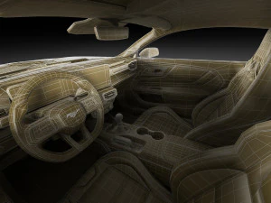 Mustang Fastback Dark Horse 2024 3D Model