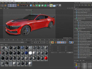 Mustang Fastback Dark Horse 2024 3D Model