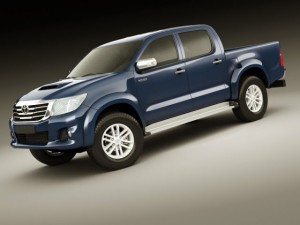 toyota hilux 2012 double cab Modelo 3D