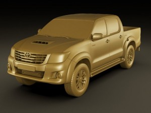 toyota hilux 2012 double cab Modelo 3D