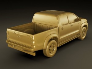 toyota hilux 2012 double cab Modelo 3D