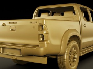 toyota hilux 2012 double cab Modelo 3D