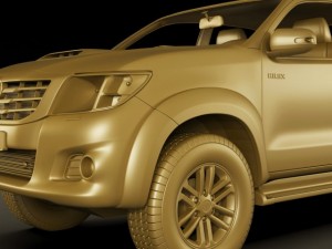toyota hilux 2012 double cab Modelo 3D