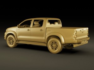 toyota hilux 2012 double cab Modelo 3D