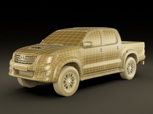 toyota hilux 2012 double cab Modelo 3D