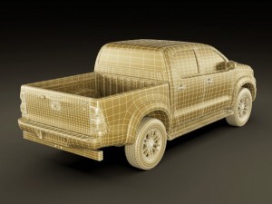 toyota hilux 2012 double cab Modelo 3D