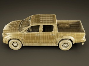 toyota hilux 2012 double cab Modelo 3D