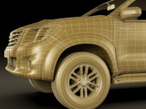 toyota hilux 2012 double cab Modelo 3D