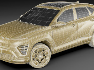 Hyundai Kona Eléctrico EV 2024 Modelo 3D