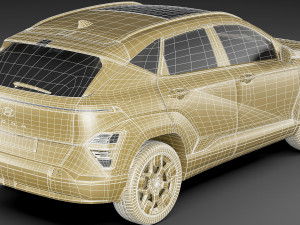 Hyundai Kona Eléctrico EV 2024 Modelo 3D