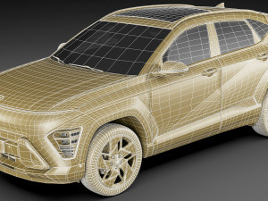Hyundai Kona 2024 3D-Modell